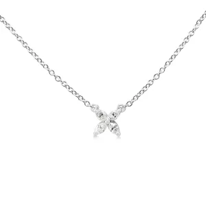 Tiffany Victoria Marquise Diamond 16" Necklace - Platinum