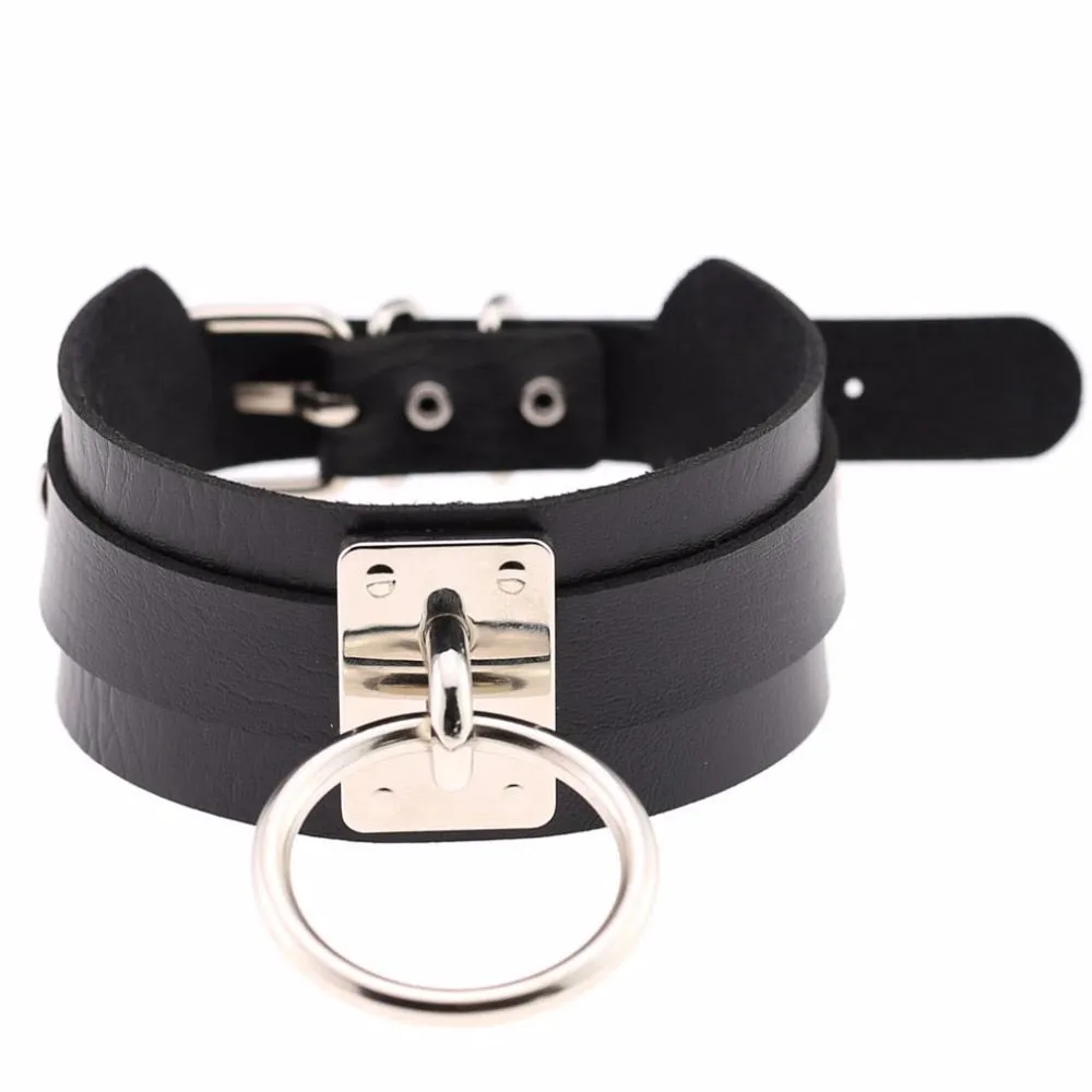 'Trick' PU Ring Choker