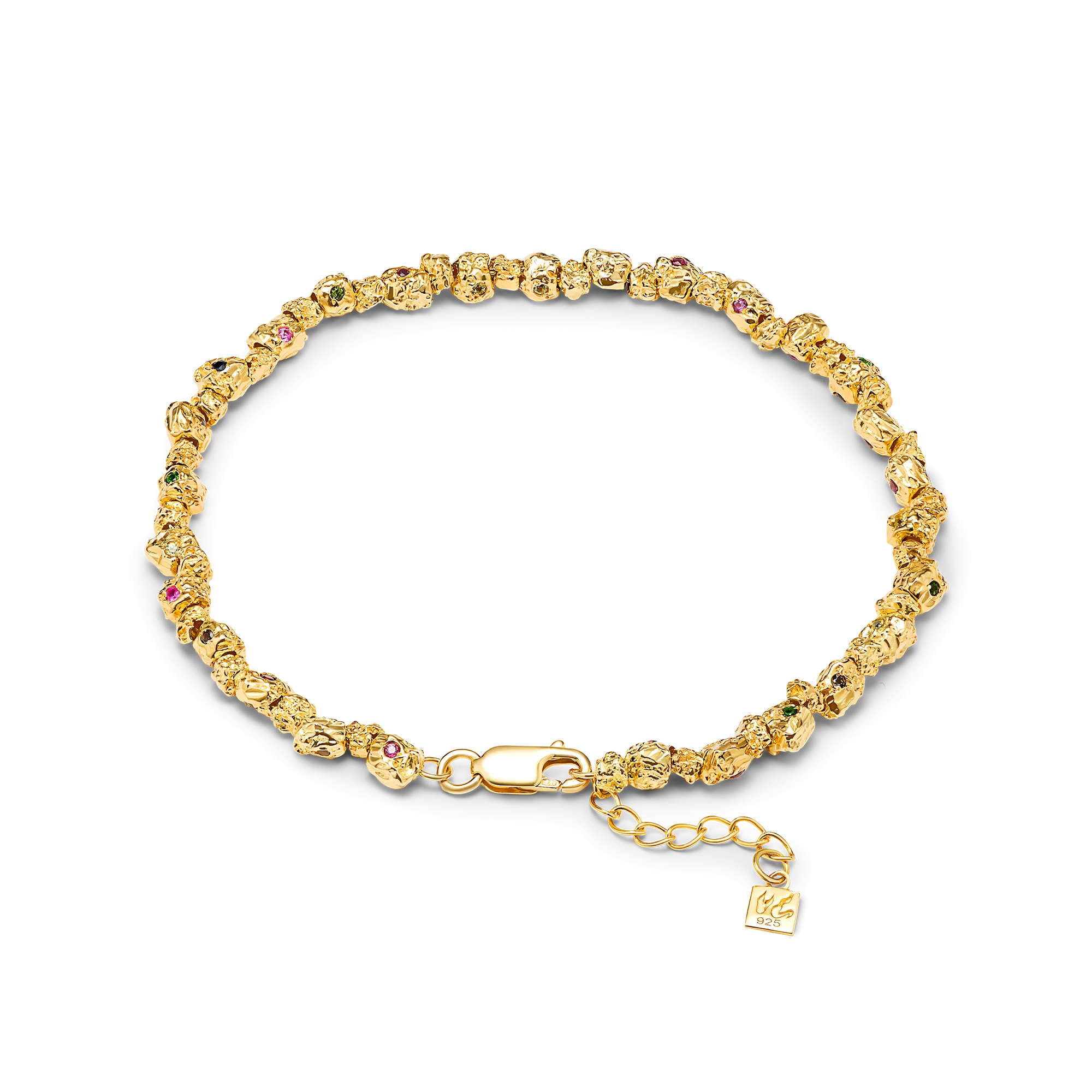 VC026 Signature Gem Stone Anklet