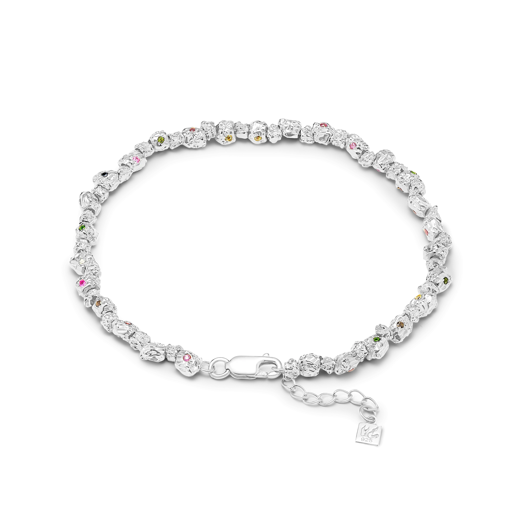 VC026 Signature Gem Stone Anklet