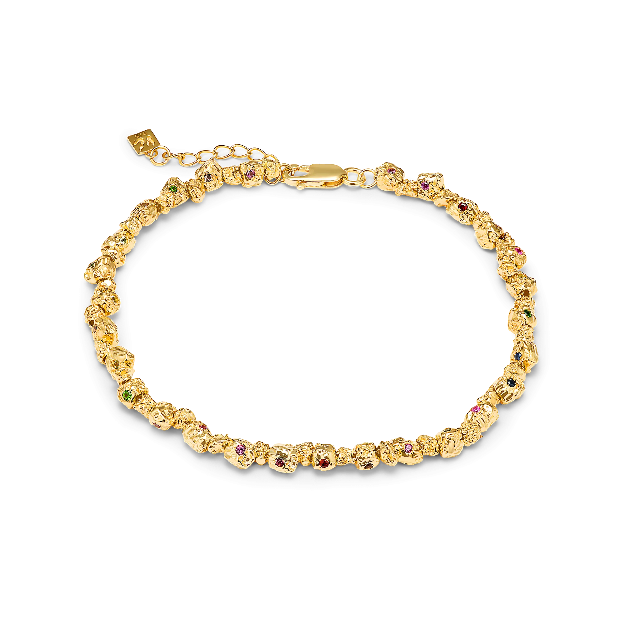 VC026 Signature Gem Stone Anklet