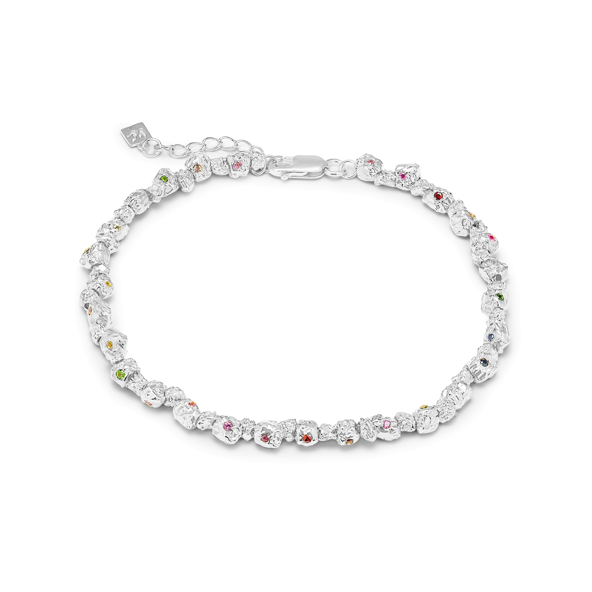 VC026 Signature Gem Stone Anklet