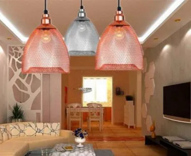 VENDELA Chainmail Mesh Hanging Lamp