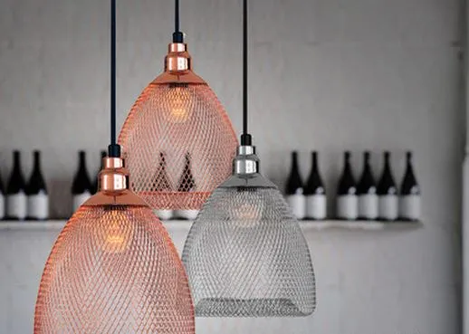 VENDELA Chainmail Mesh Hanging Lamp