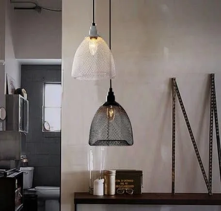 VENDELA Chainmail Mesh Hanging Lamp