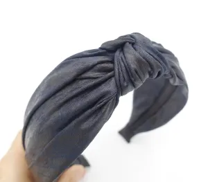 vintage dyed top knot headband Fall hair accessory for women