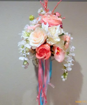 Wedding Centerpiece, Coral tall centerpiece