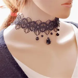 Women Lace Choker Necklace - Variety of Victorian Inspired Chokers