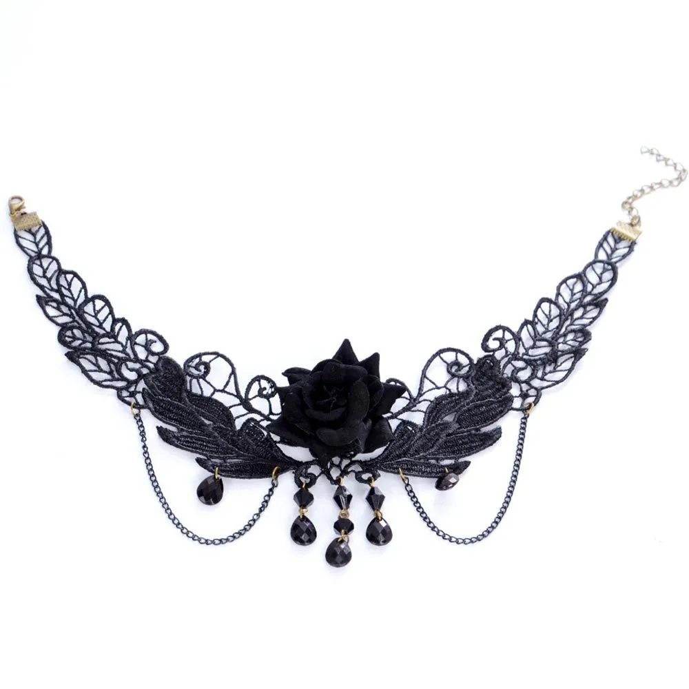 Women Lace Choker Necklace - Variety of Victorian Inspired Chokers