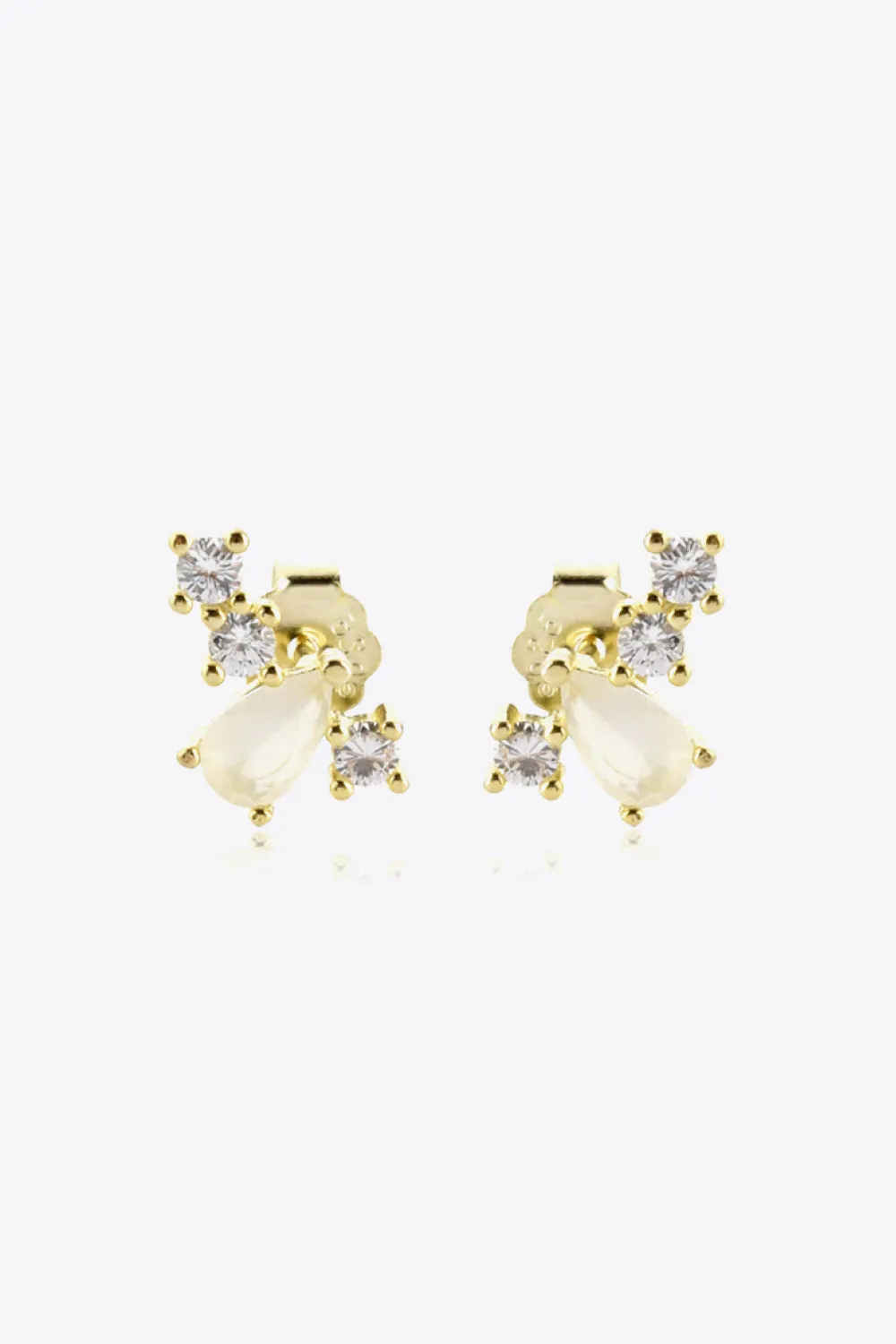 Zircon 925 Sterling Silver Stud Earrings